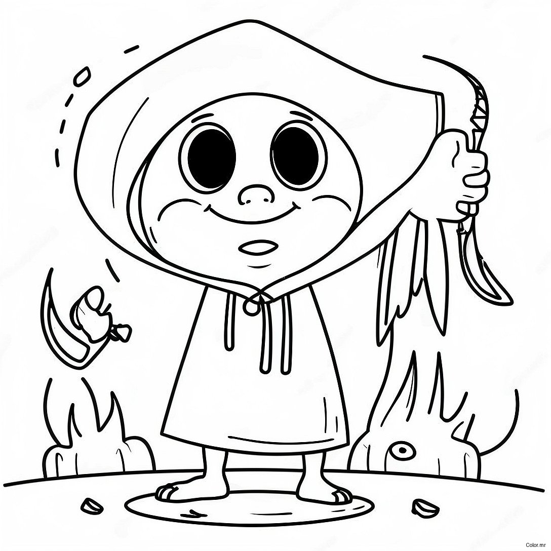 Creepy Little Nightmares Character Coloring Page 21403 19735