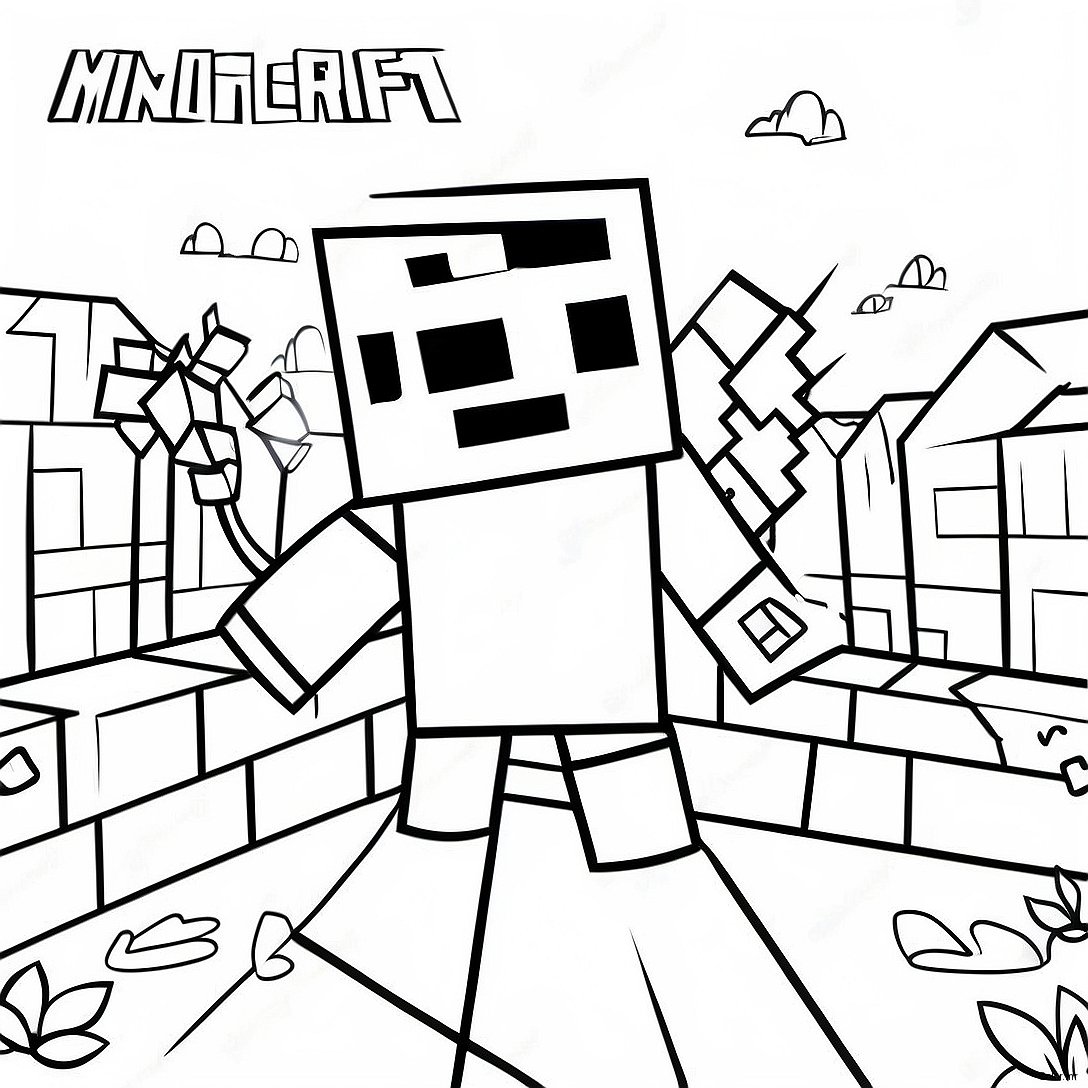 Creepy Minecraft Entity 303 Coloring Page 48705 40467