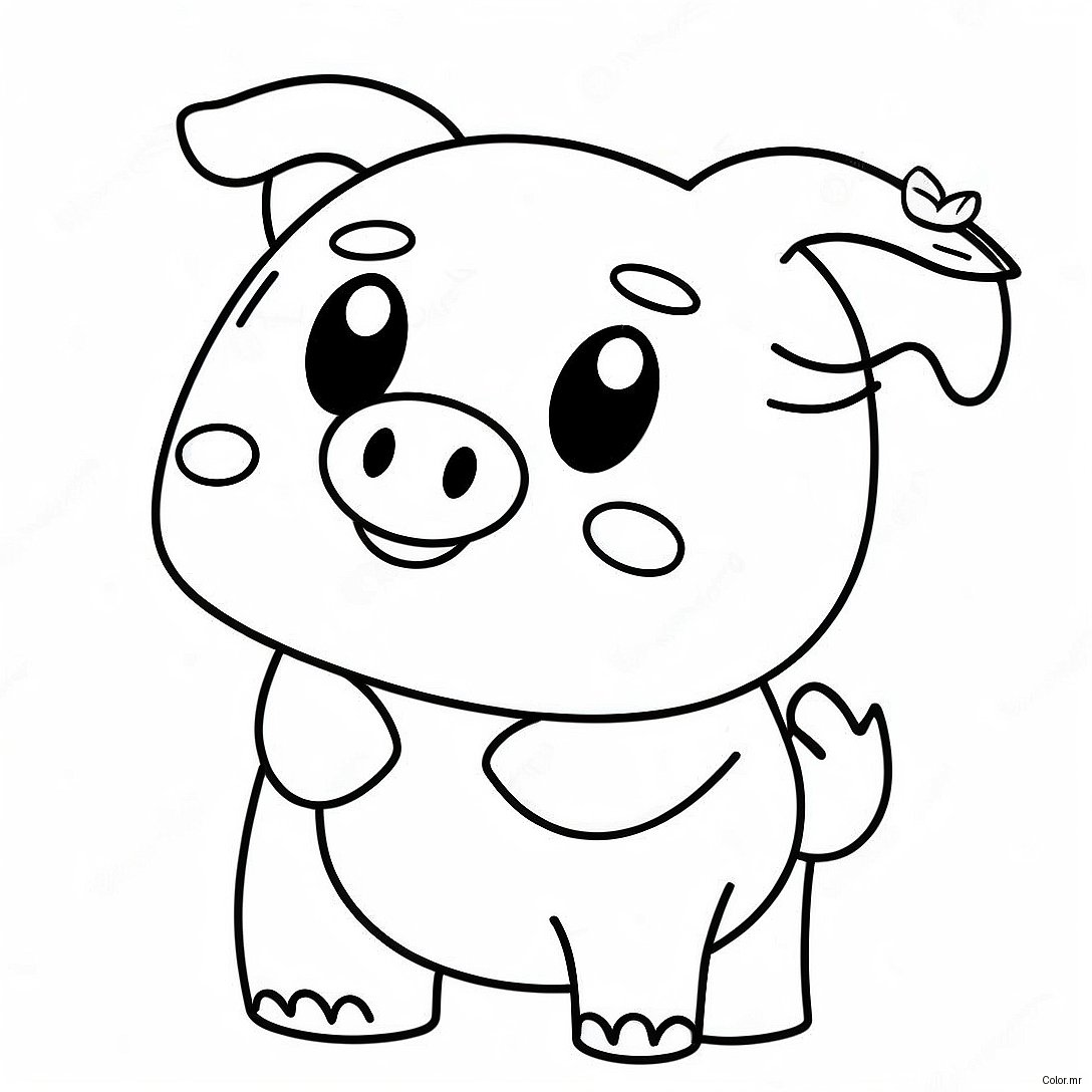 Creepy Roblox Piggy Character Coloring Page 32471 16866
