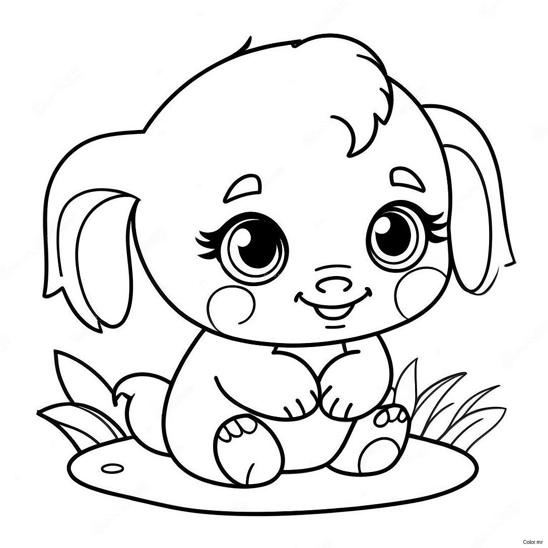 Cute Baby Animals Precious Moments Coloring Page 43503 36199