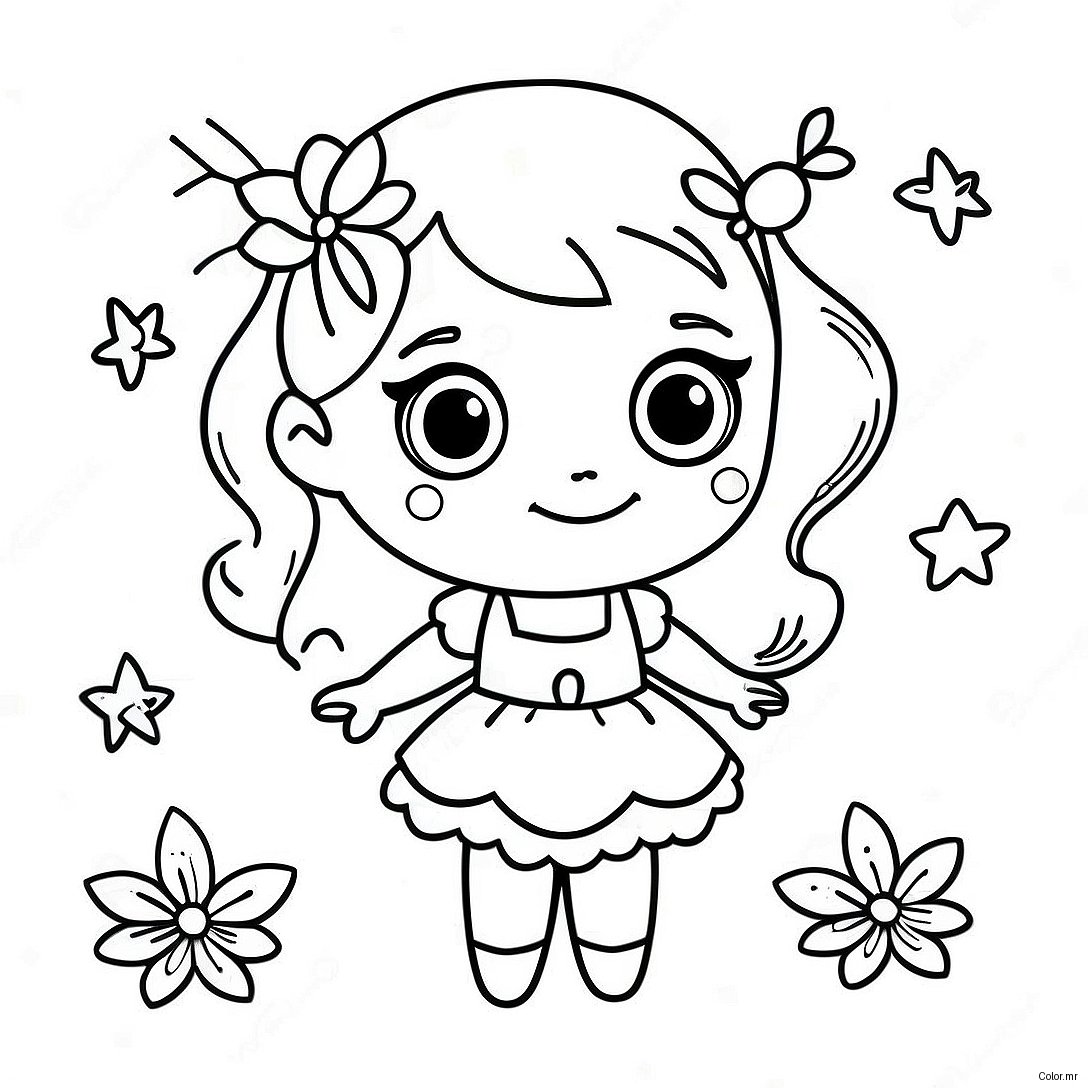 Cute Little Charmers Lavender Fairy Coloring Page 23654 21833