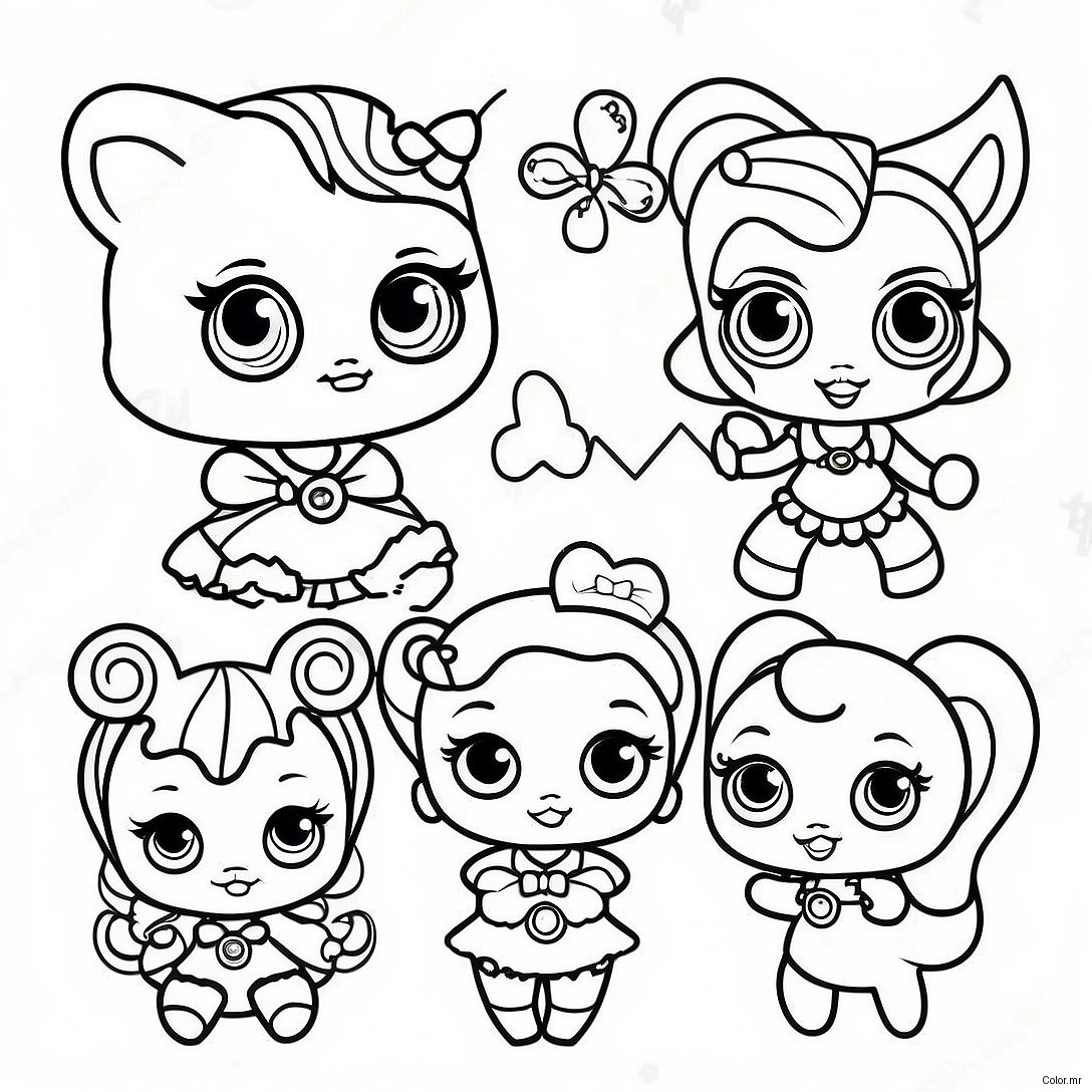 Cute Monster High Baby Characters Coloring Page 46604 38801