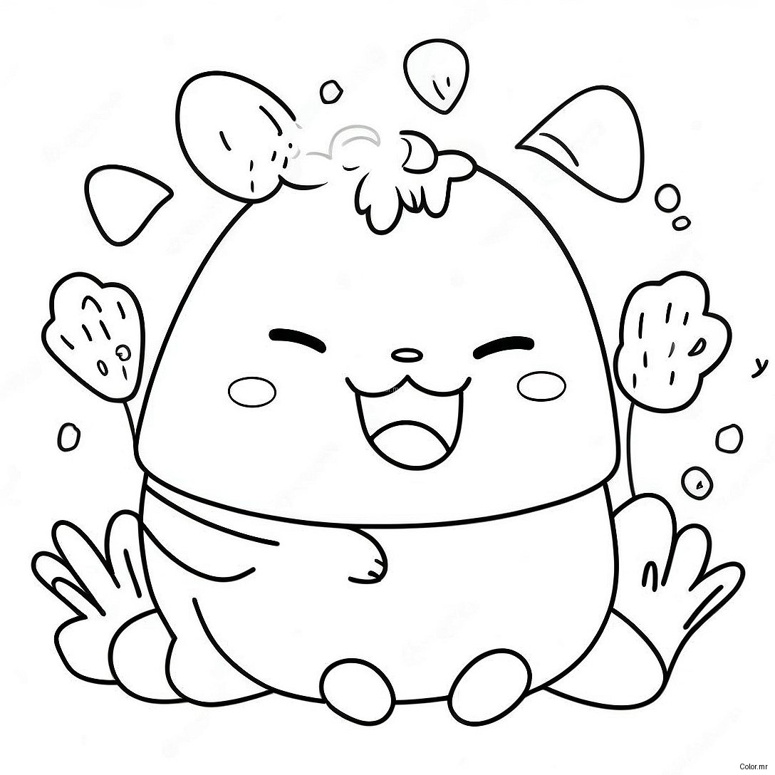 Cute Sumikko Gurashi Characters Coloring Page 9017 7371