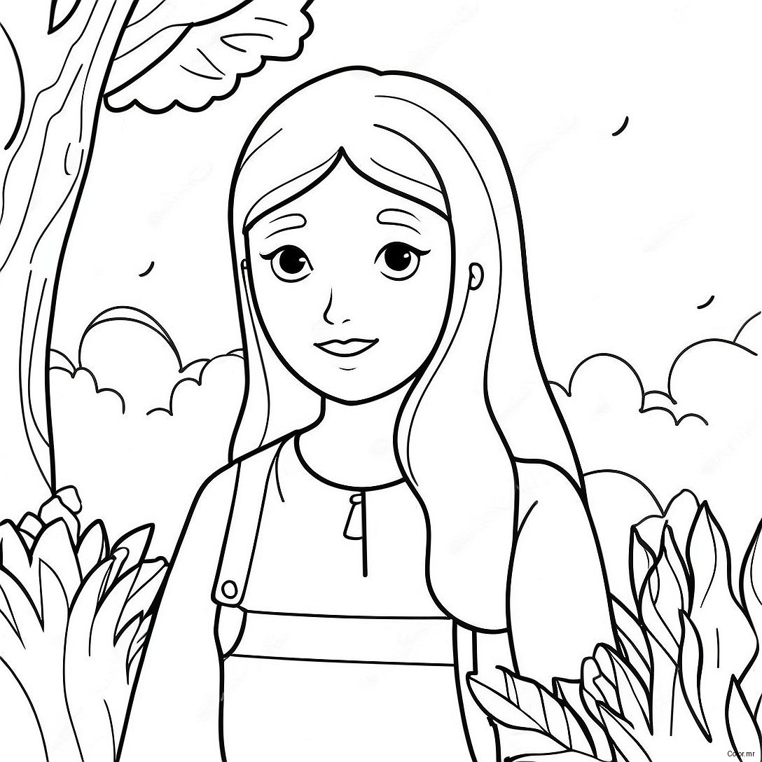 Daria Song In A Beautiful Garden Coloring Page 67813 55938