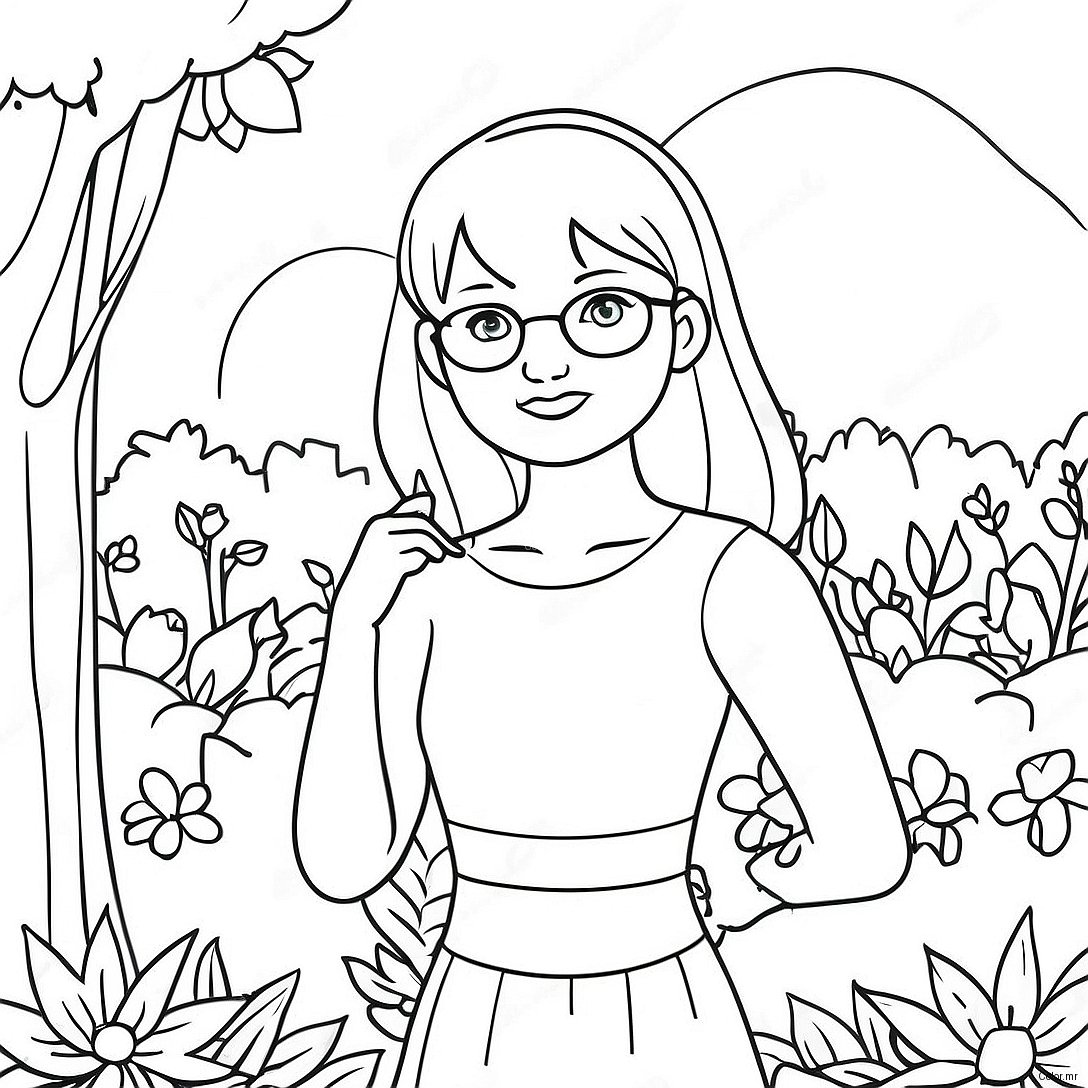Daria Song In A Beautiful Garden Coloring Page 67813 55940