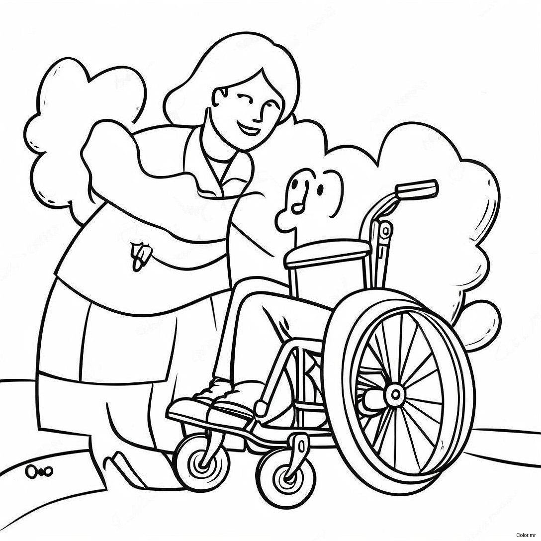Disability Awareness Coloring Page 23863 21997