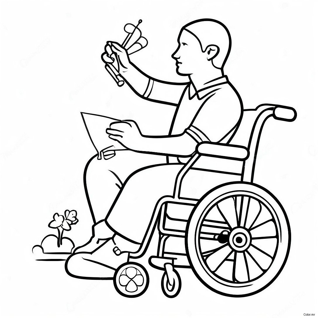 Disability Awareness Coloring Page 23863 21998