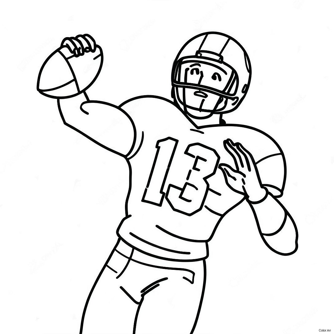 Dynamic Wide Receiver Catching A Pass Coloring Page 2473 2013