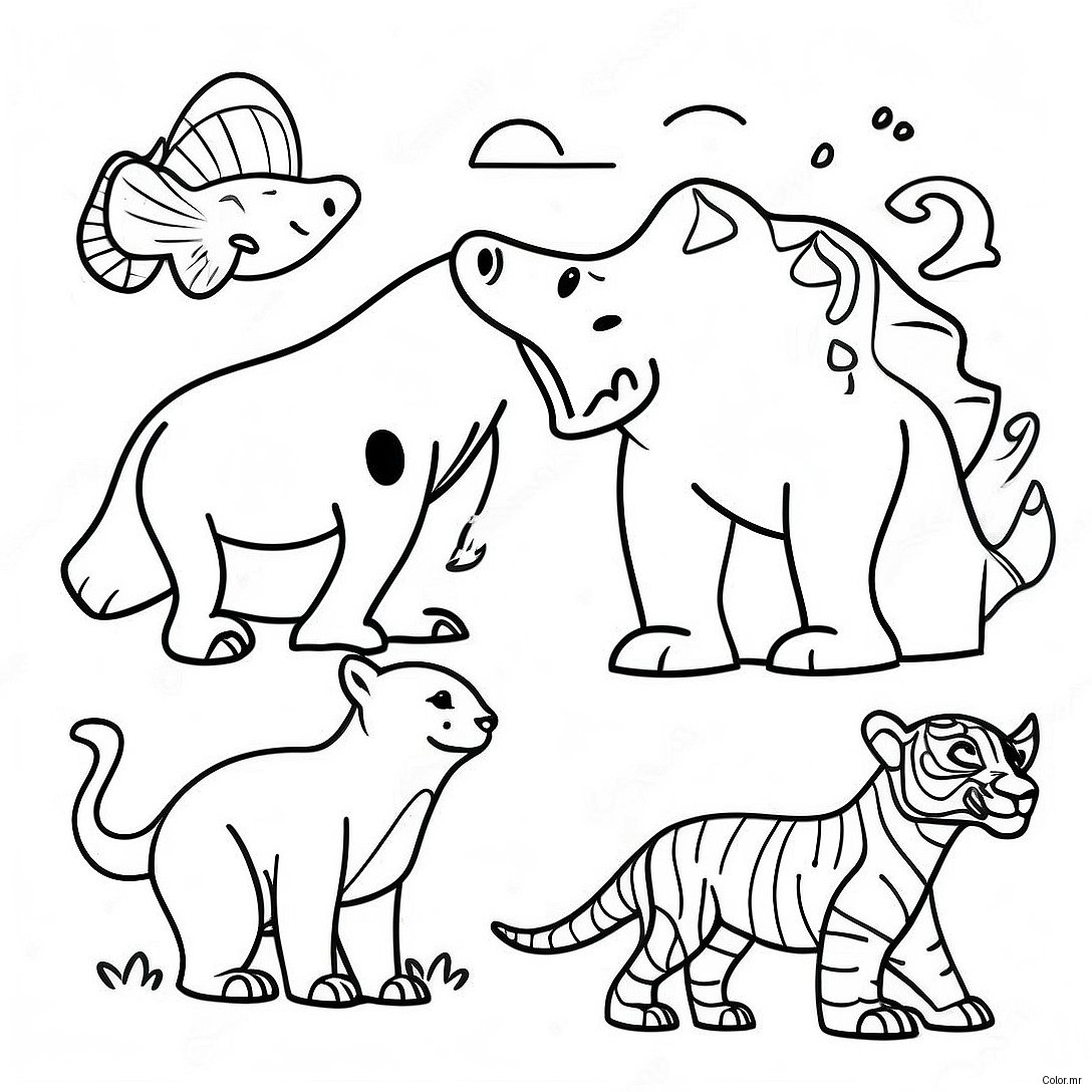 Endangered Animals In Climate Change Coloring Page 31209 27964
