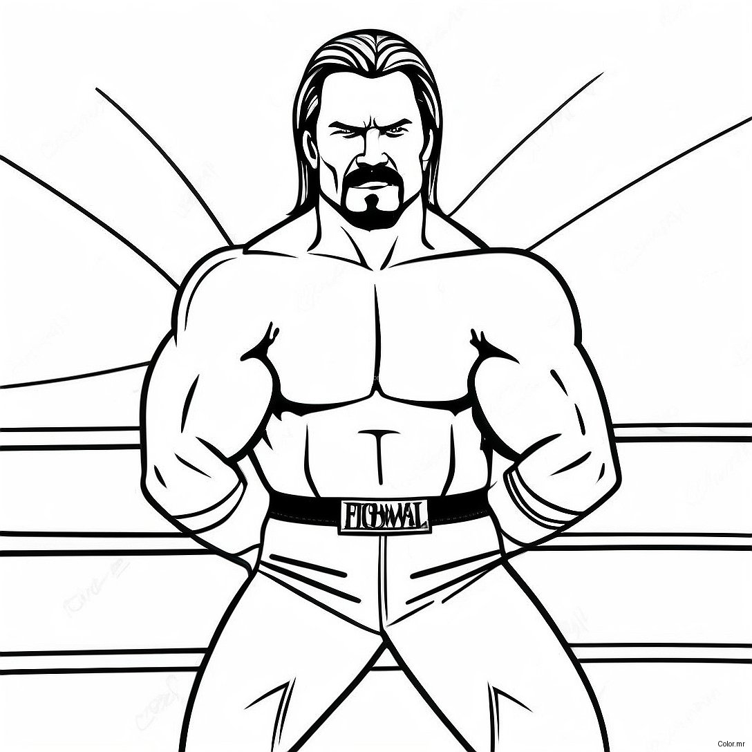 Epic Wwe Wrestler Showdown Coloring Page 10548 8656