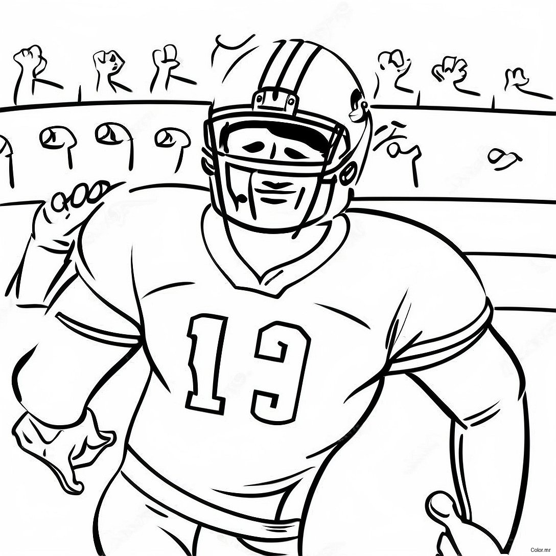 Exciting College Football Game Coloring Page 17706 14850