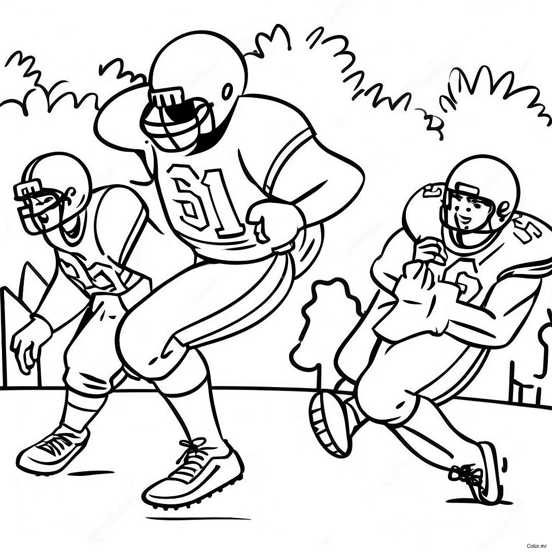 Exciting College Football Game Coloring Page 17706 14852
