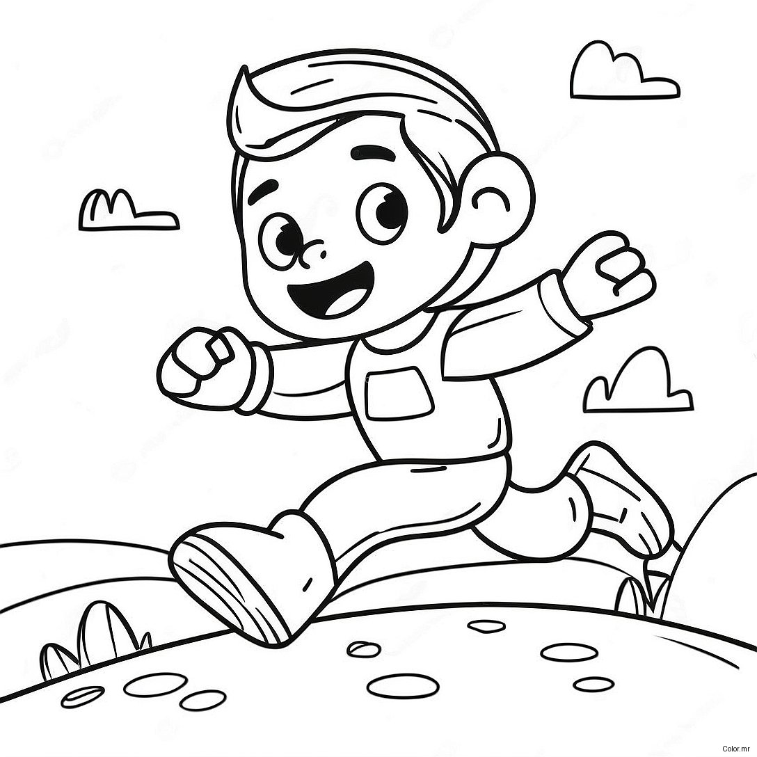 Exciting Fun Run Adventure Coloring Page 41880 34745