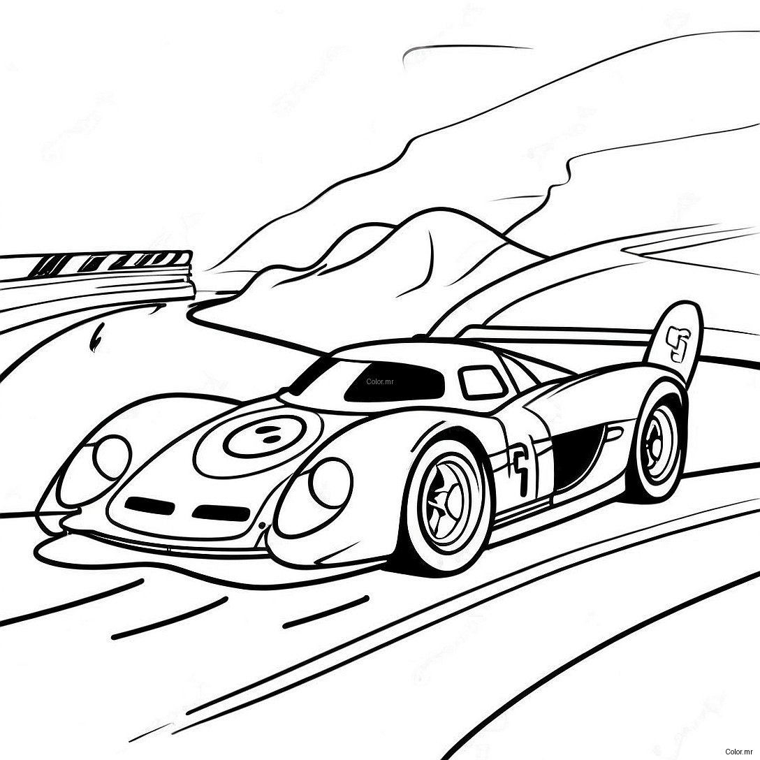 Fast Dirt Track Race Car Coloring Page 56342 46841