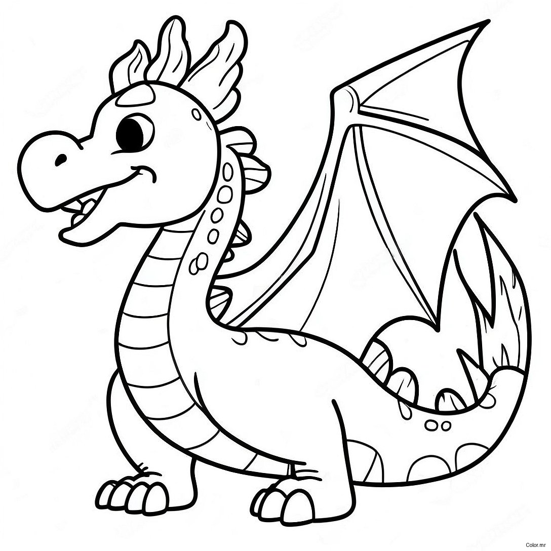 Fire Breathing Dragon In Dragon City Coloring Page 26413 24190