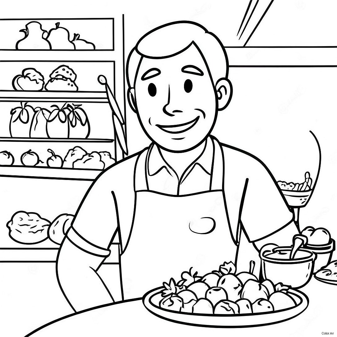 Flint Lockwood Inventing Colorful Food Coloring Page 30269 27213