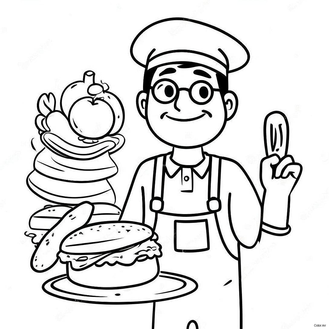 Food Safety Awareness Coloring Page 49414 41031