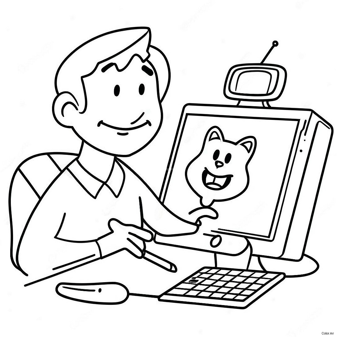 Friendly Internet Safety Tips Coloring Page 42461 35389