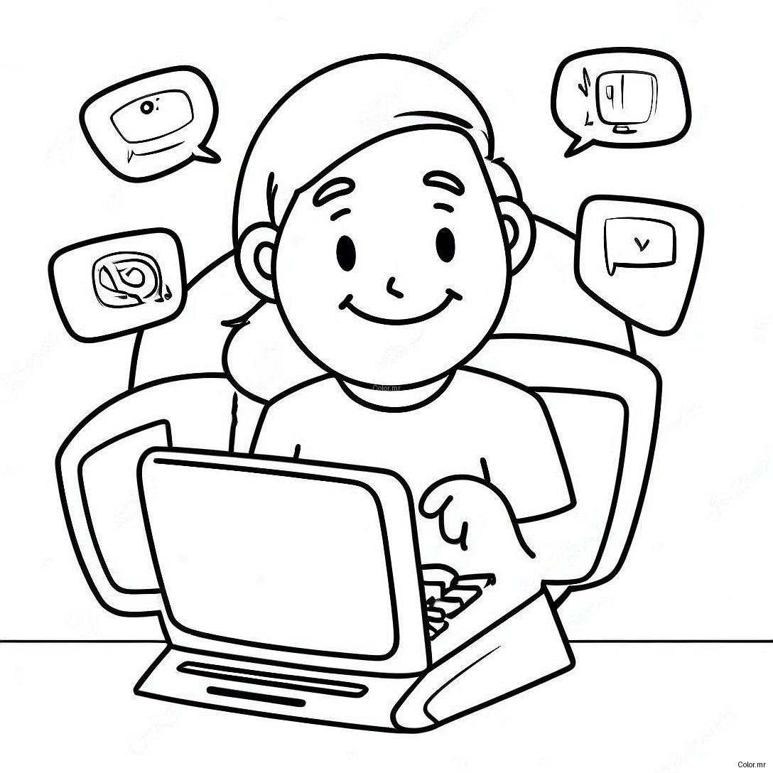 Friendly Internet Safety Tips Coloring Page 42461 35390