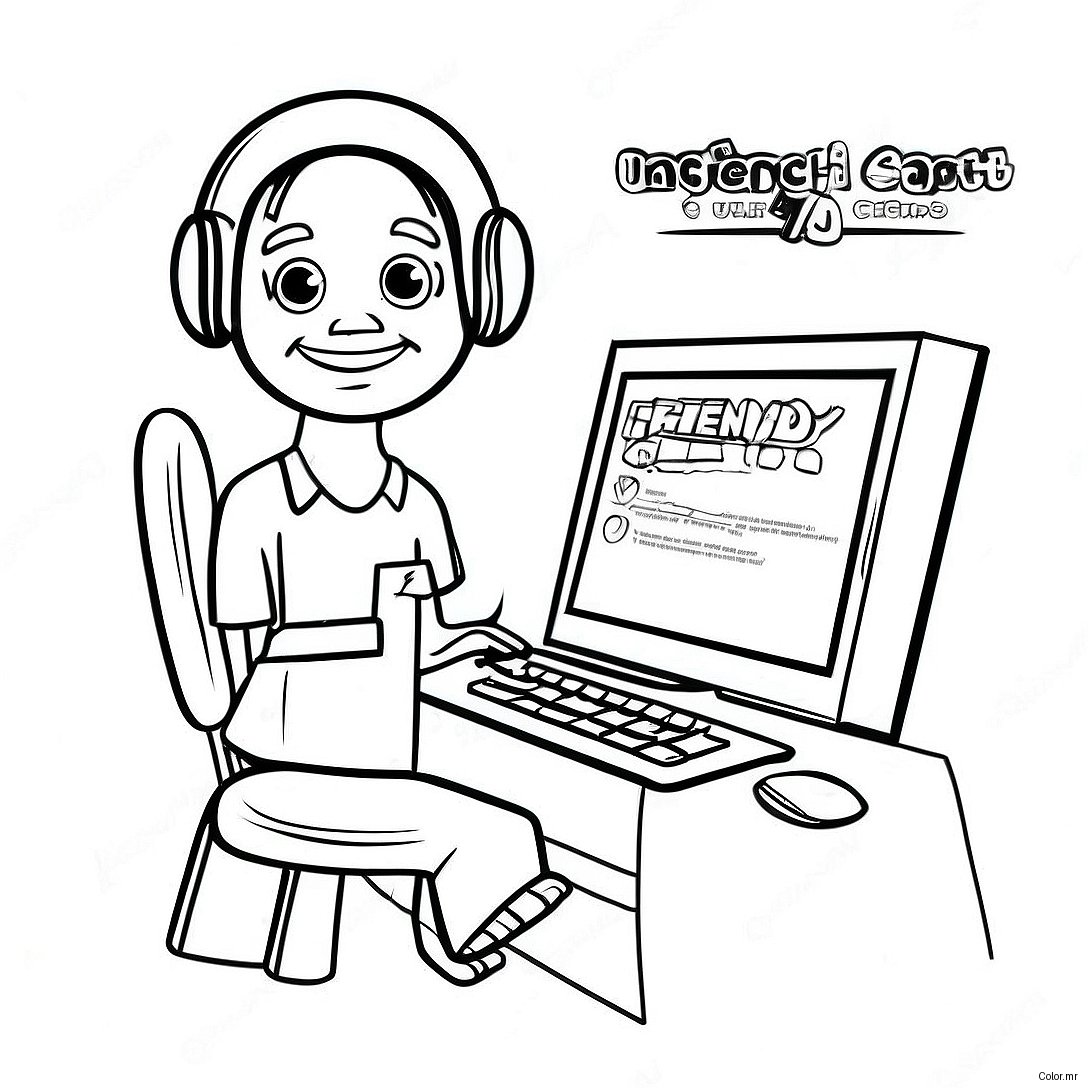 Friendly Internet Safety Tips Coloring Page 42461 35392