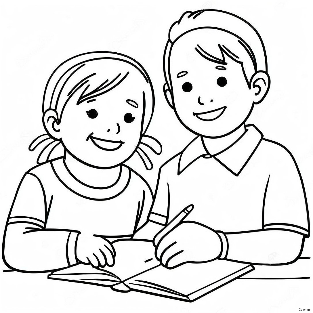 Fun Special Needs Students Coloring Page 43283 36025