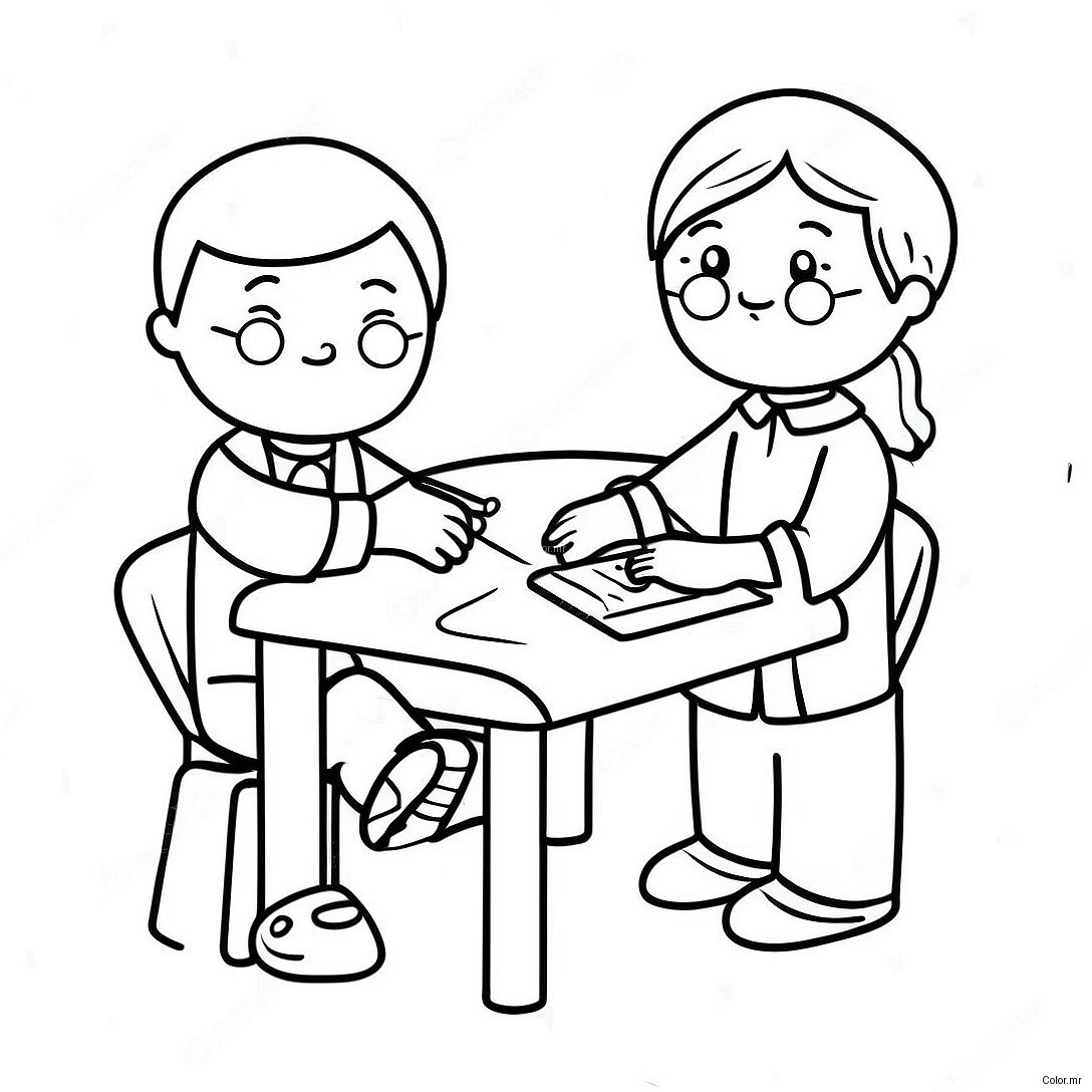 Fun Special Needs Students Coloring Page 43283 36026