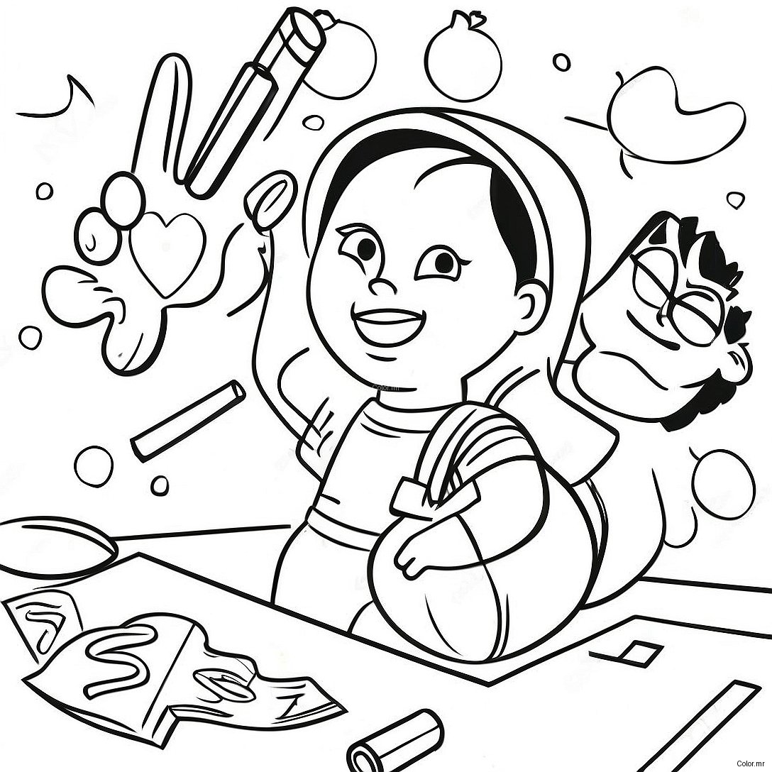 Fun Special Needs Students Coloring Page 43283 36027