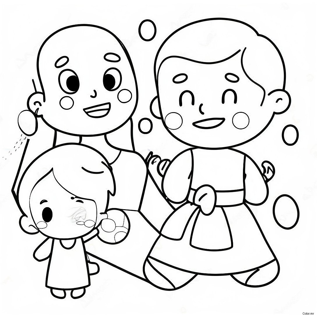 Fun Speech Therapy Characters Coloring Page 50715 42255