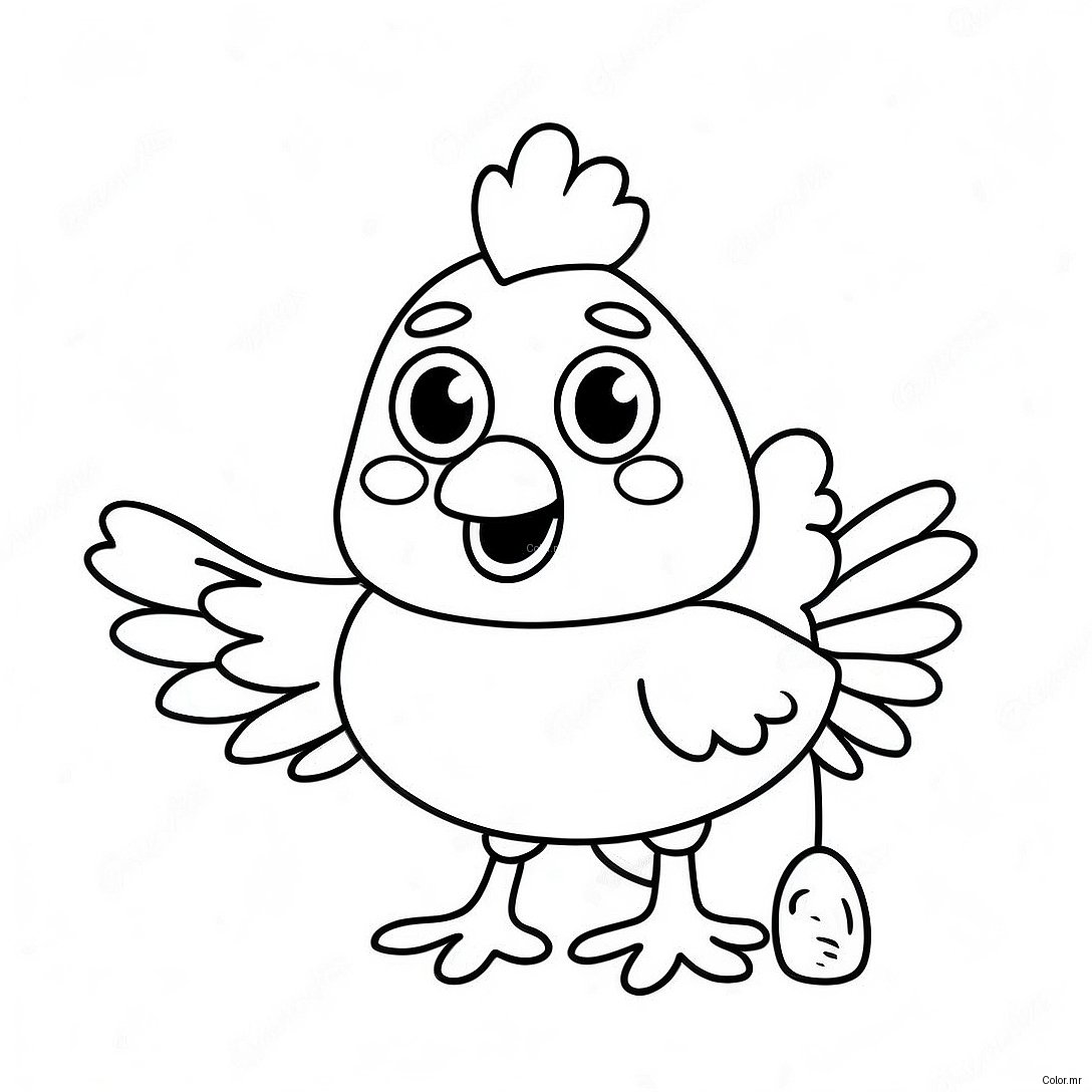 Funny Chicken Run Characters Coloring Page 35174 29276