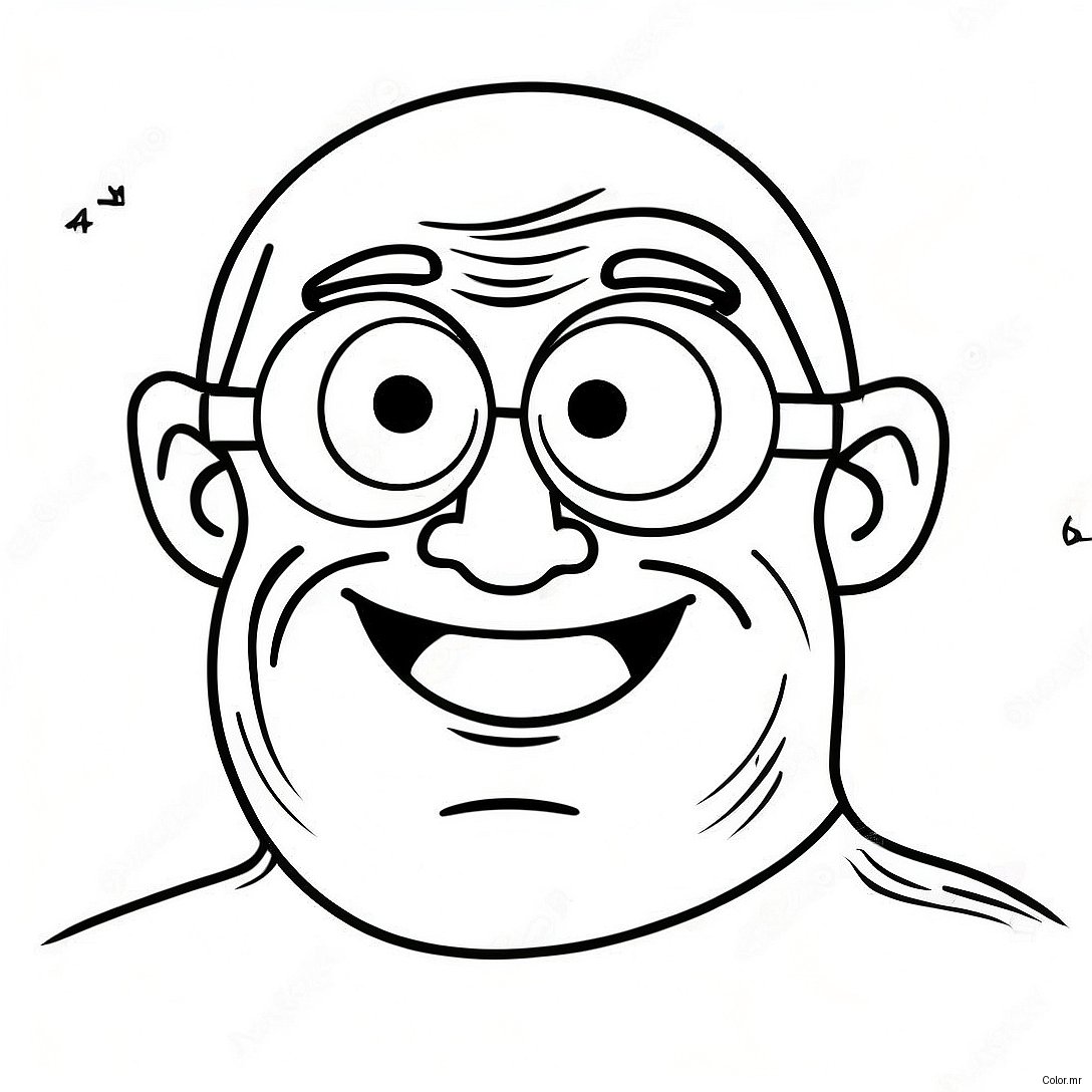 Funny Cyclops With Big Smile Coloring Page 59026 49018