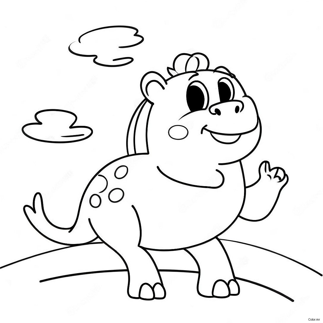 Funny Farting Animal Coloring Page 48825 40562