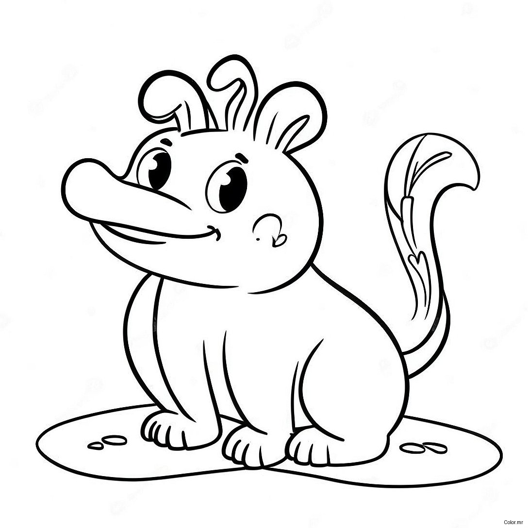 Funny Farting Animal Coloring Page 48825 40564