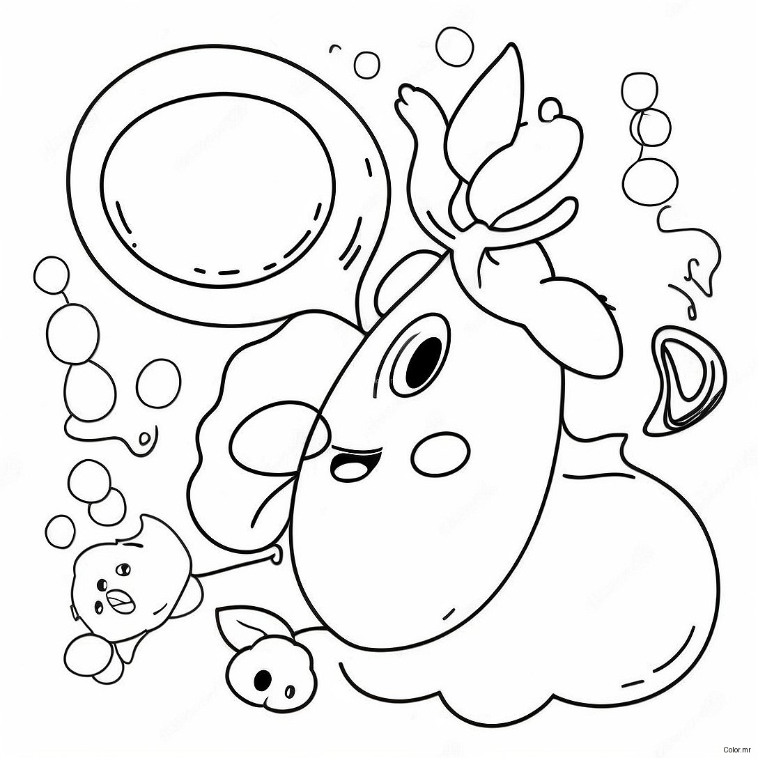 Funny Pun Illustrations Coloring Page 47354 39403