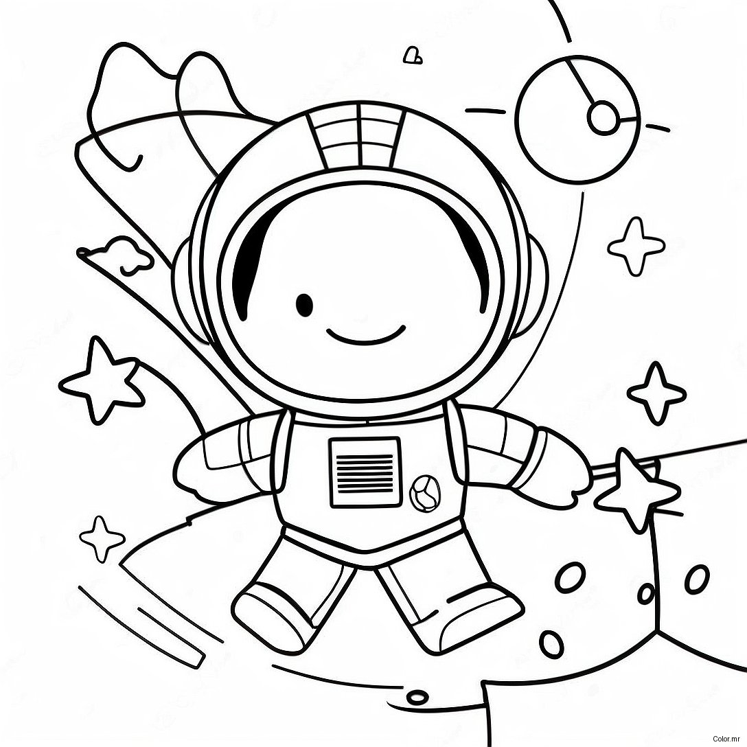 Glow In The Dark Space Adventure Coloring Page 51605 42971