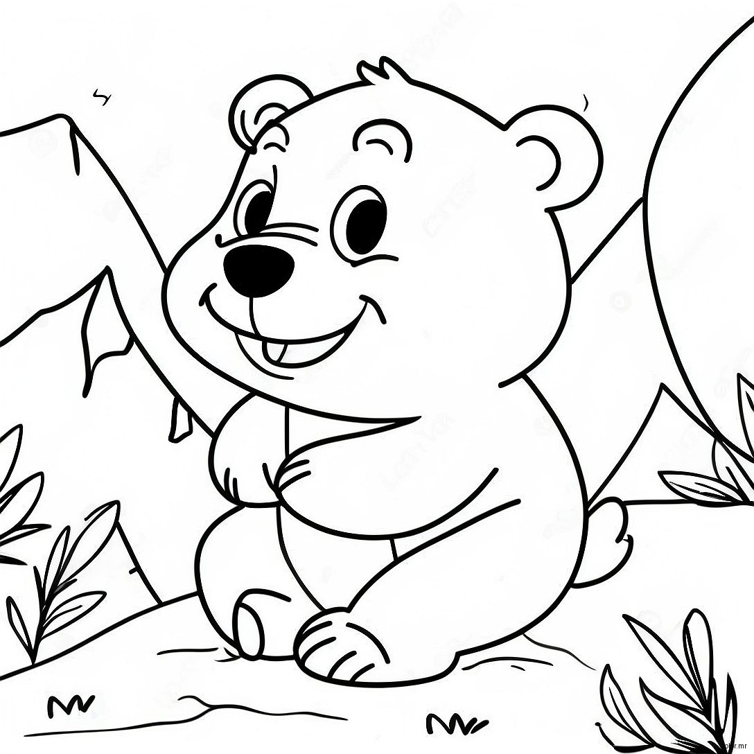 Grizzly The Bear And Lemmings Adventure Coloring Page 54642 45482