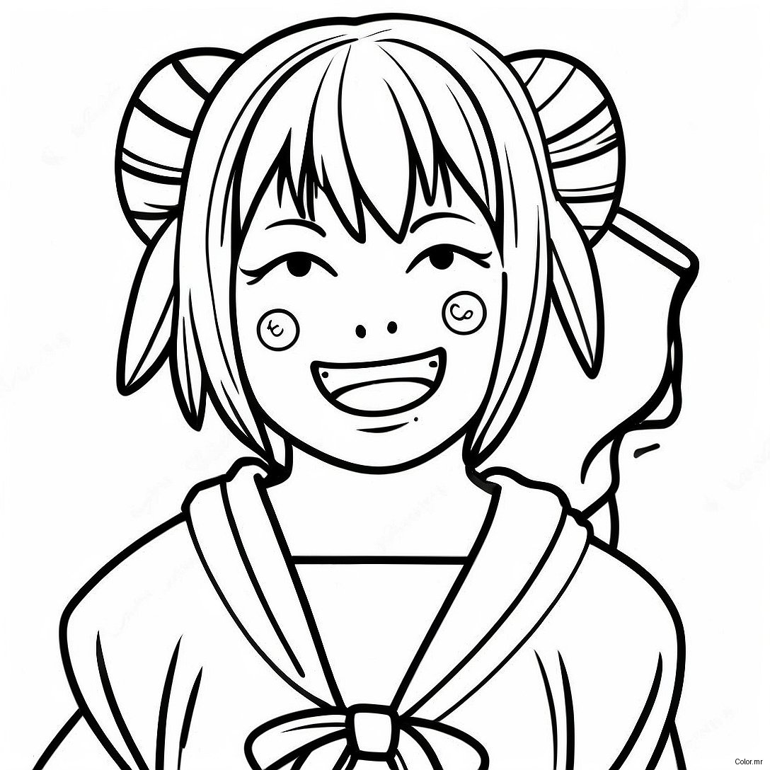 Himiko Toga With Bloodthirsty Smile Coloring Page 14410 11921