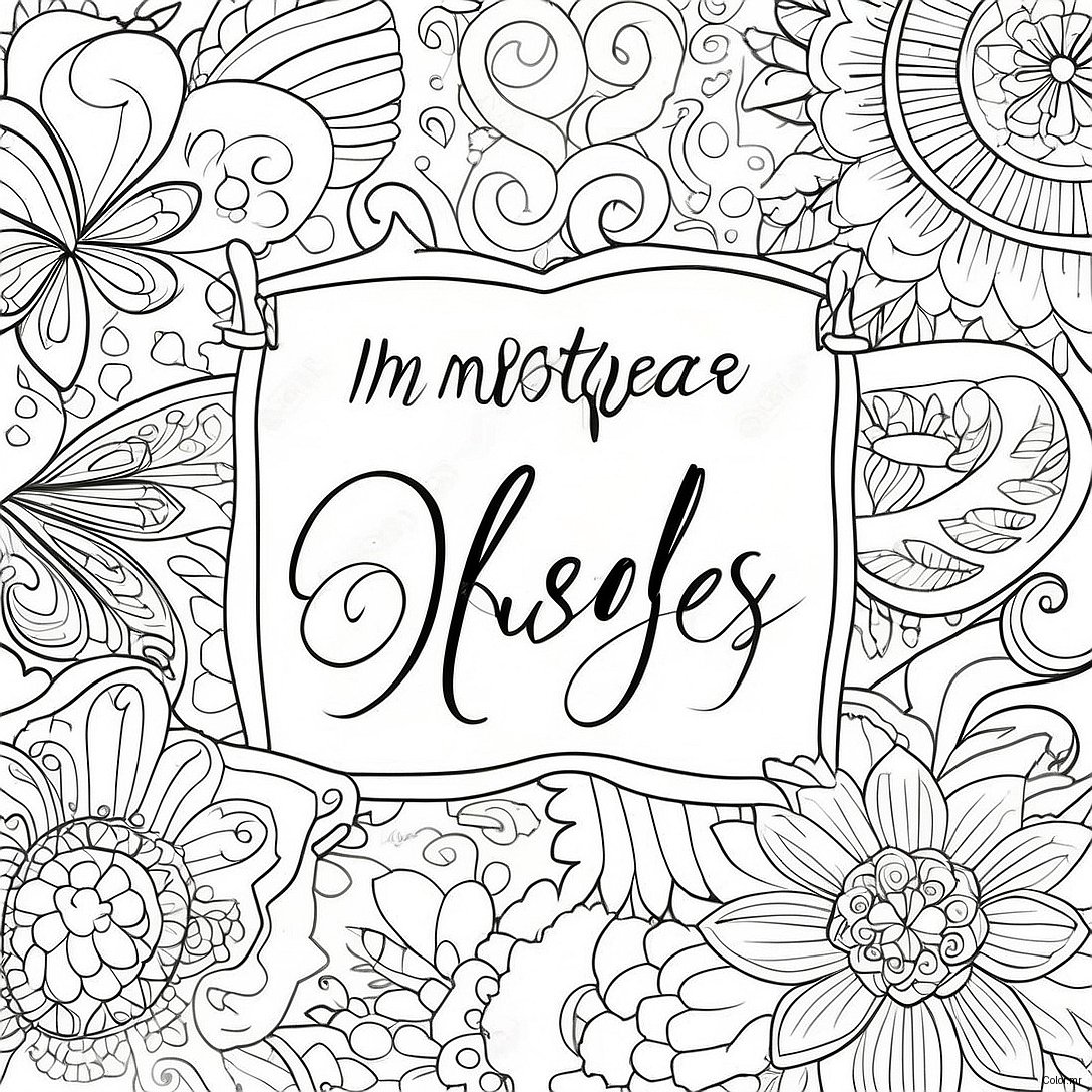 Inspirational Calligraphy Bible Verse Coloring Page 45654 37919