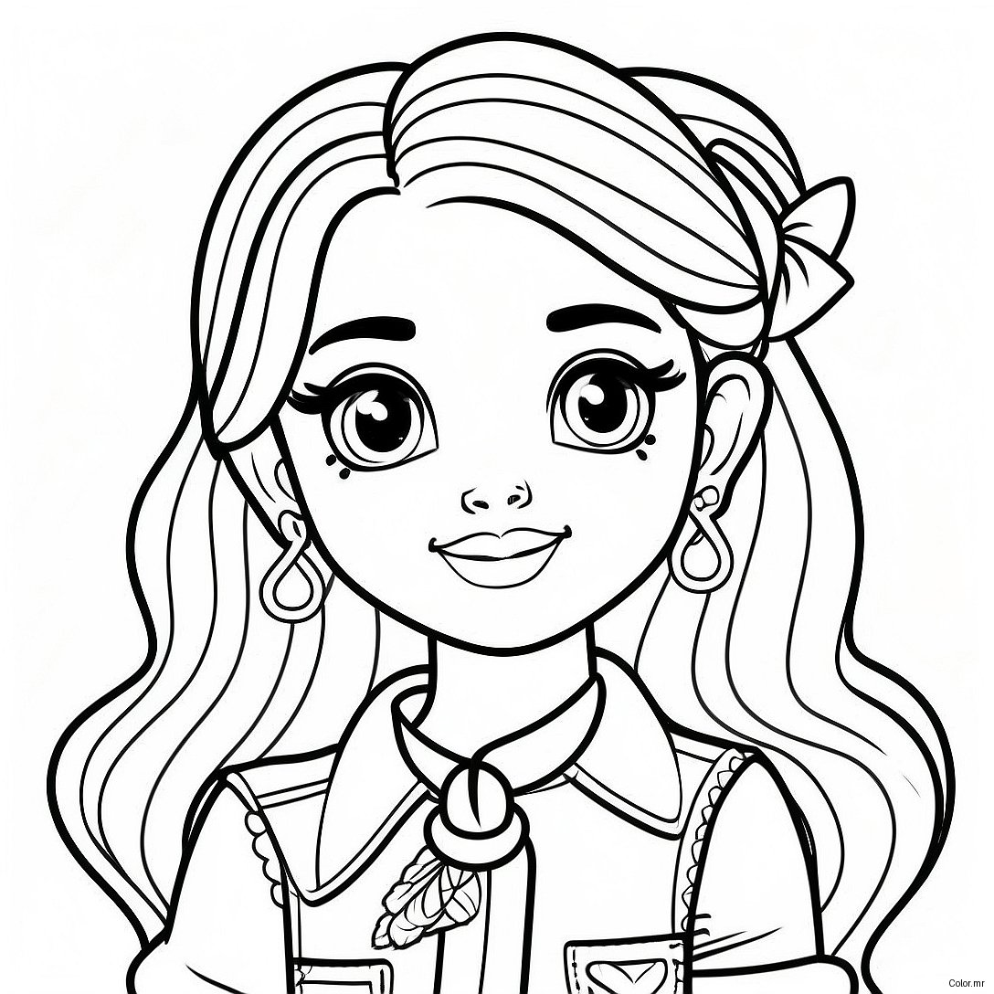 Jade From Rainbow High In Stylish Outfit Coloring Page 47344 39385