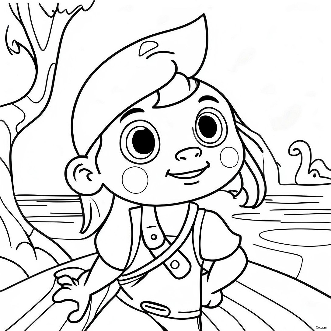 Jake And The Neverland Pirates Adventure Coloring Page 29818 26861