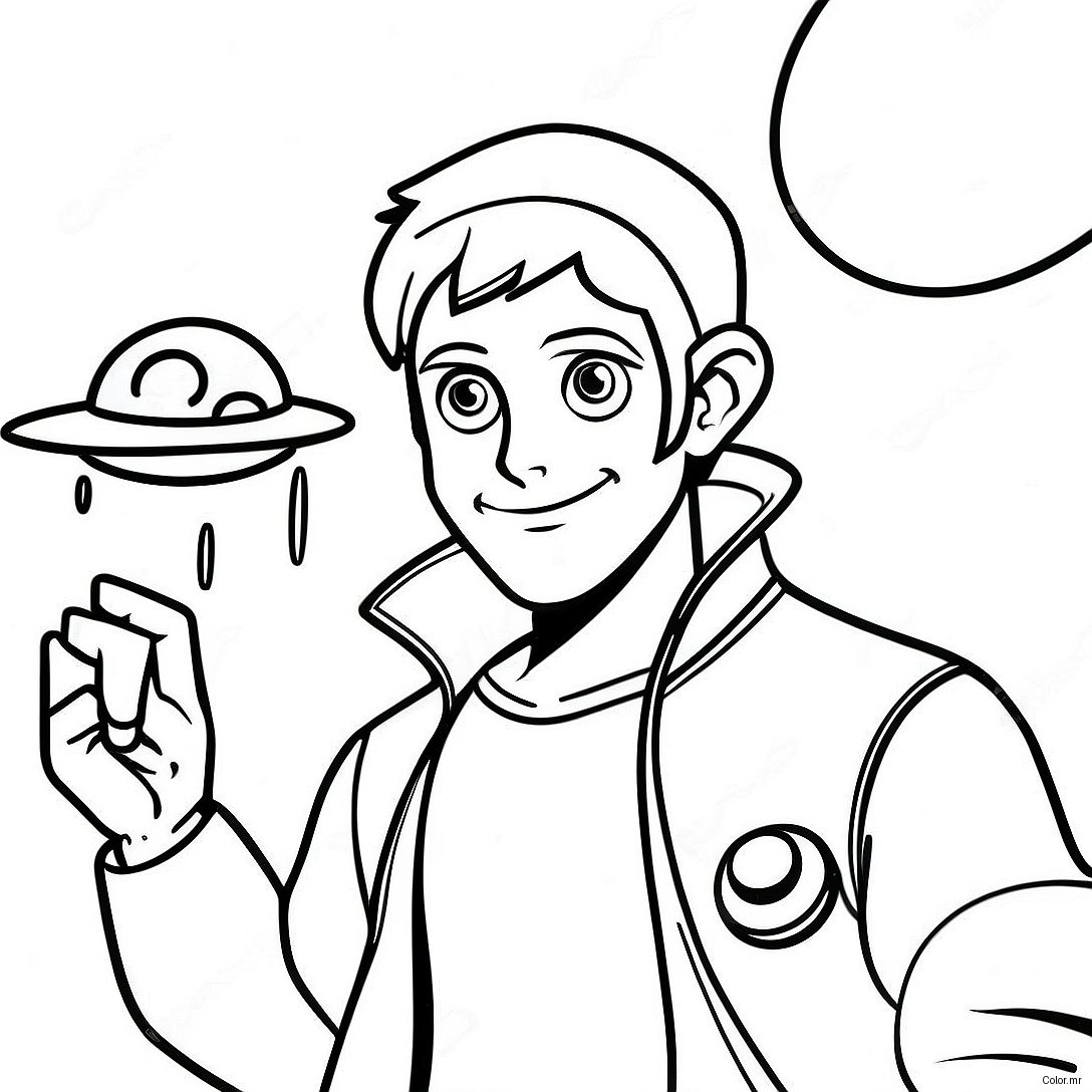 Jim Hawkins Exploring Treasure Planet Coloring Page 66101 54594