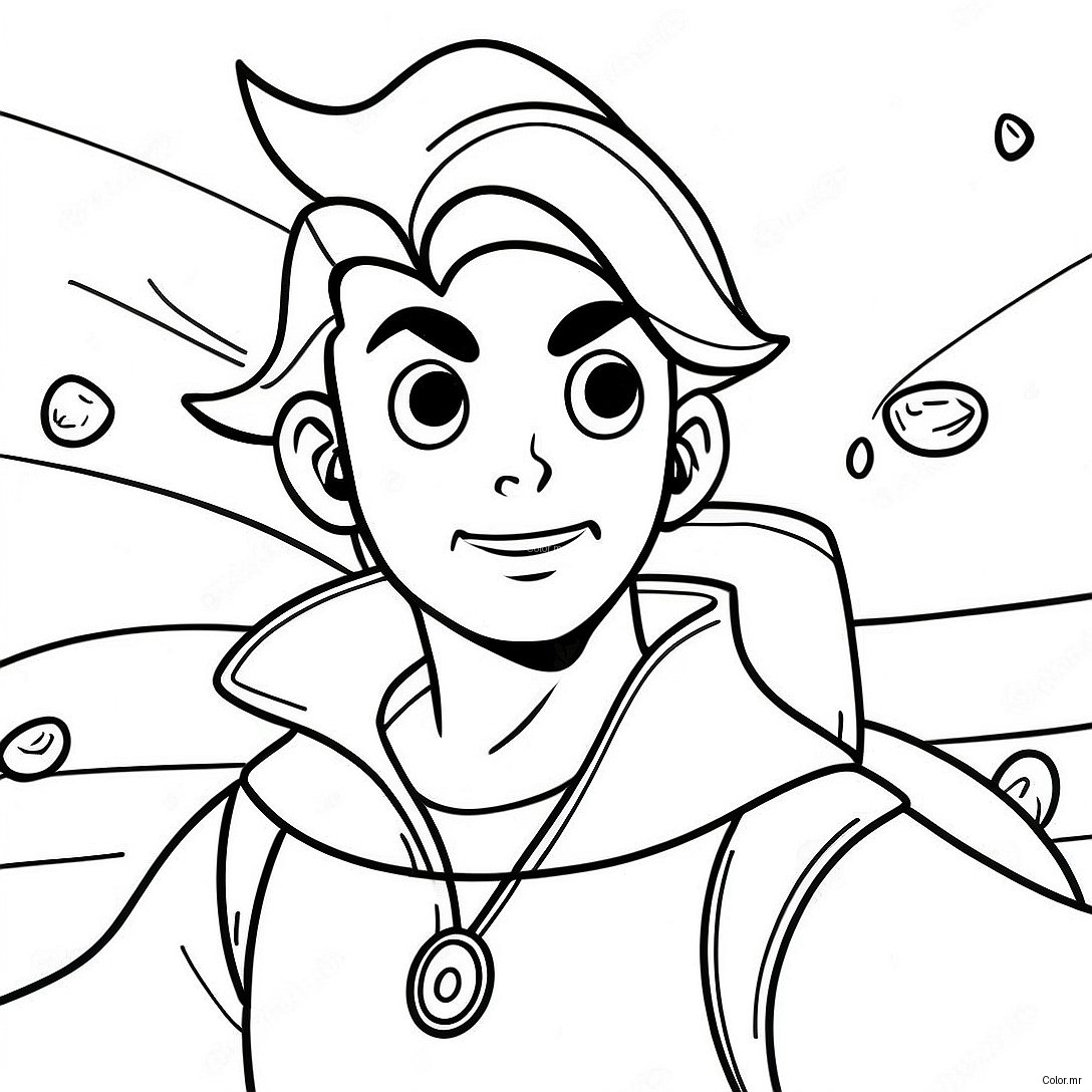Jim Hawkins Exploring Treasure Planet Coloring Page 66101 54595