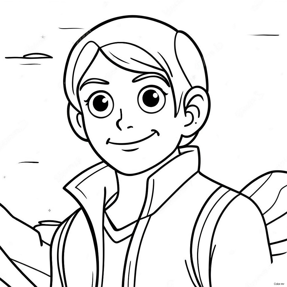 Jim Hawkins Exploring Treasure Planet Coloring Page 66101 54596