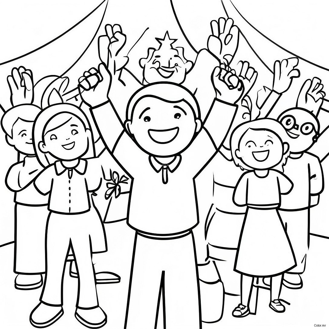 Joyful Catholic Schools Celebration Coloring Page 44603 37082