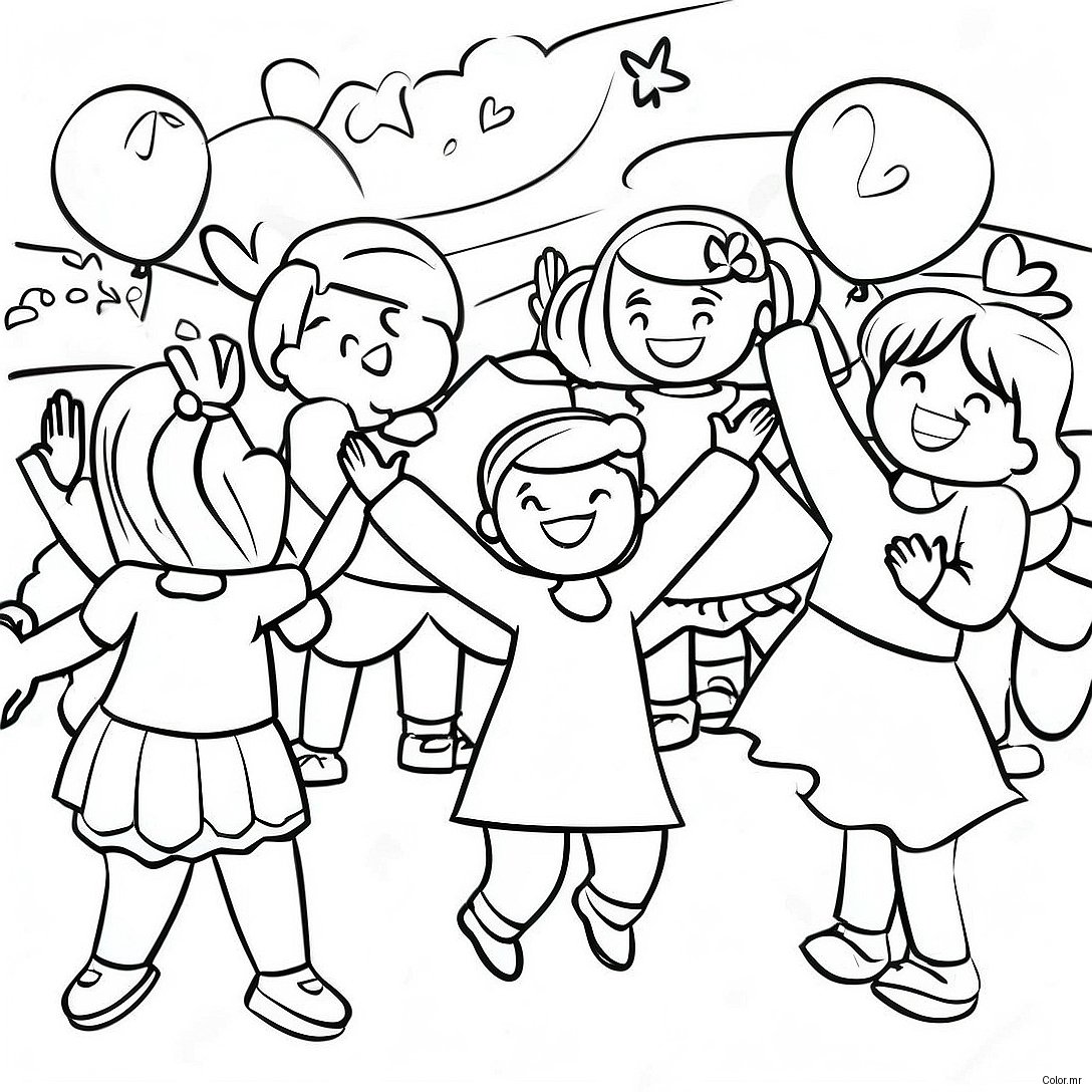 Joyful Catholic Schools Celebration Coloring Page 44603 37083