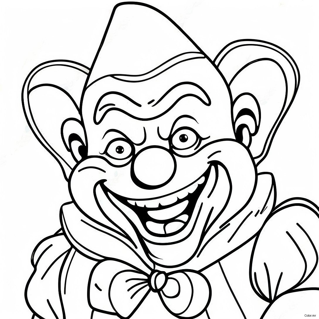 Killer Klowns From Outer Space Coloring Page 17955 15045