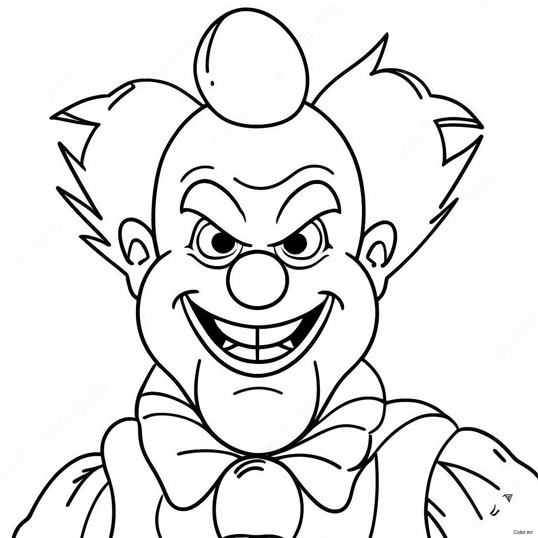 Killer Klowns From Outer Space Coloring Page 17955 15048