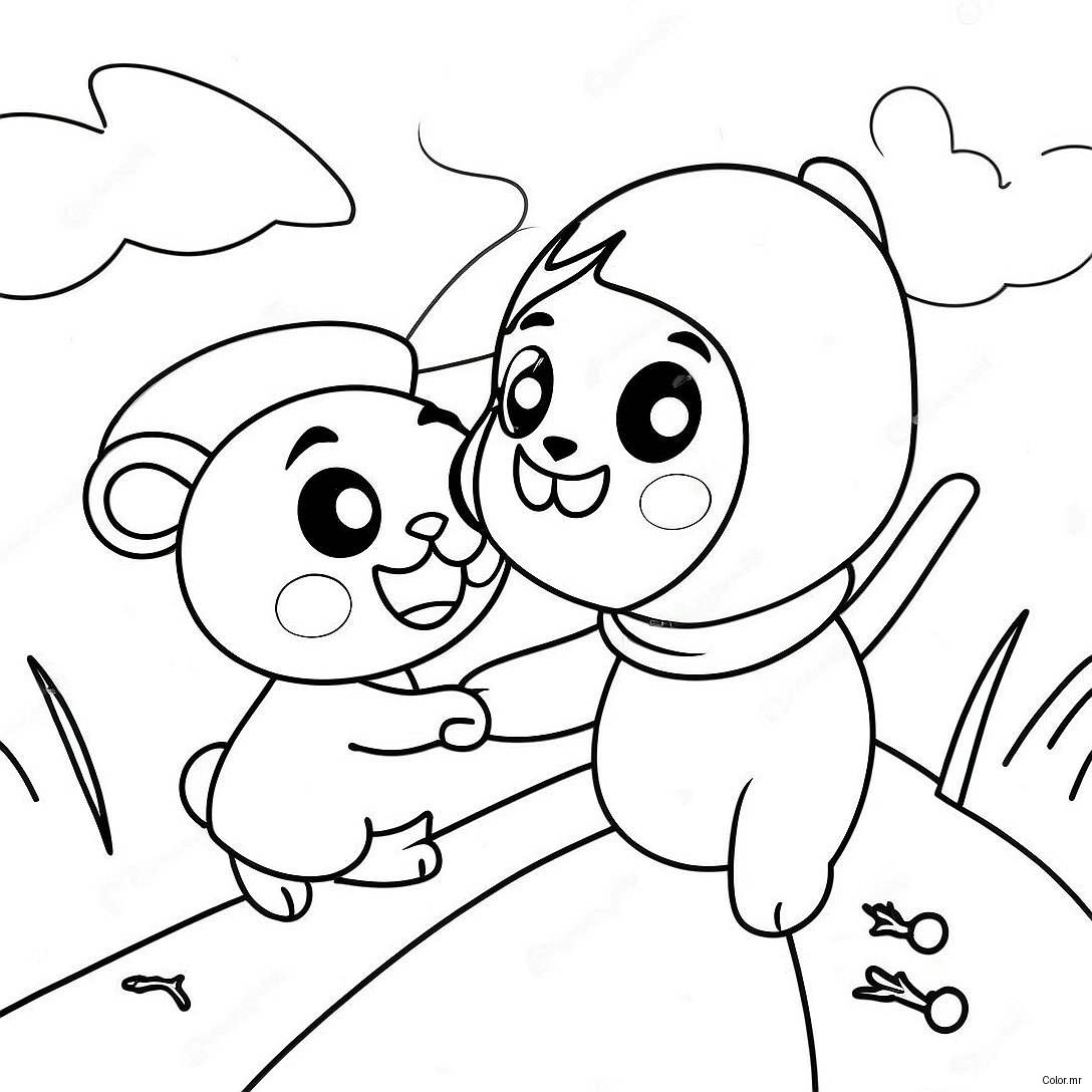 Ladybug And Cat Noir Action Scene Coloring Page 3219 2632