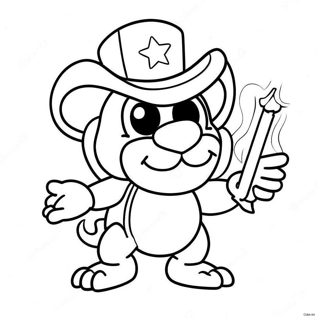 Lemmy Koopaling With A Star Wand Coloring Page 32070 16556
