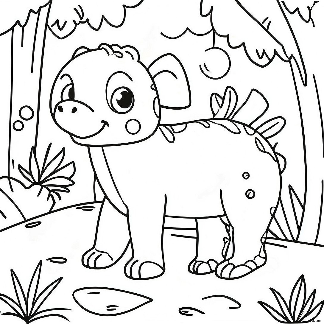 Lush Green Rainforest Animals Coloring Page 30059 27047