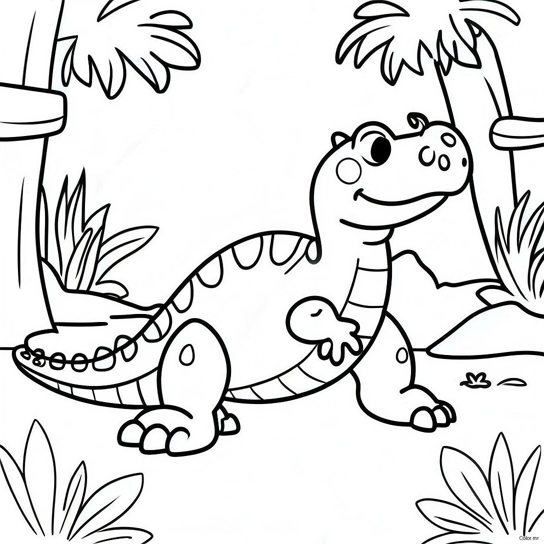 Lyle Lyle Crocodile In A Jungle Adventure Coloring Page 45874 38096